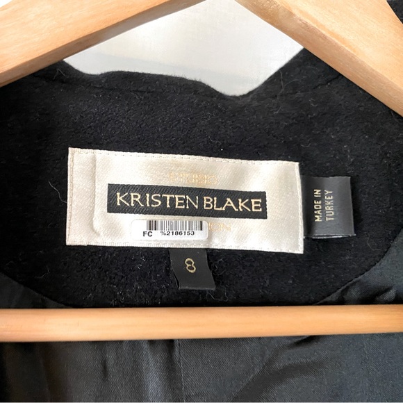 Vintage | Wool Black Hooded Coat - Picture 3 of 9